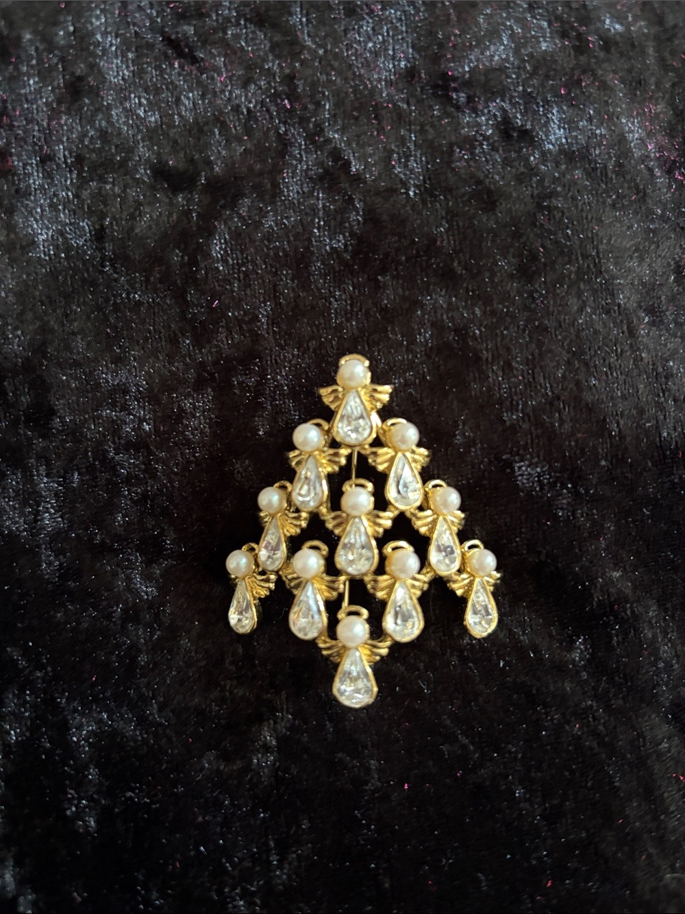 Vintage Nina Ricci for Avon Angel Christmas Tree Brooch